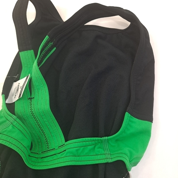 Speedo Womens One Piece Swimsuit Endurance+ Super Pro Team Black Green Sz 22 XXS - Picture 11 of 16